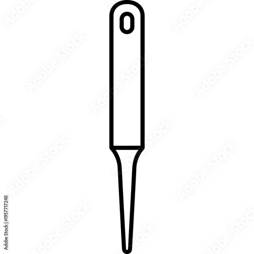 Minimalistic farrier pritchel punch outline icon