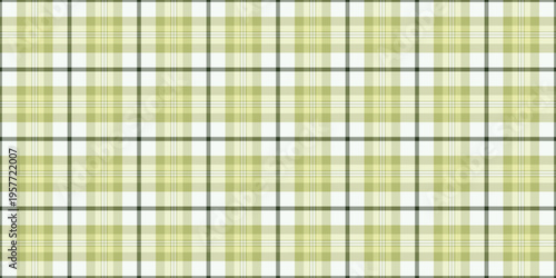 Vichy background textile pattern, dye texture tartan fabric. Merry check plaid seamless vector in light and lime colors.