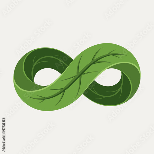 Green Infinity Loop Symbol.