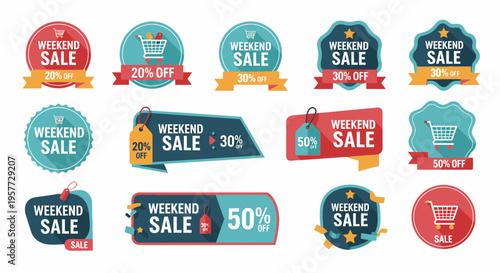 Collection of sale and discount labels 1.