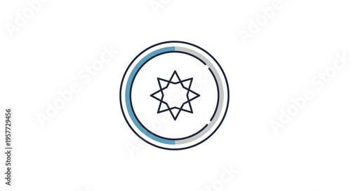 Star of David Symbol Design.