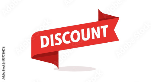 Red discount banner with white text.