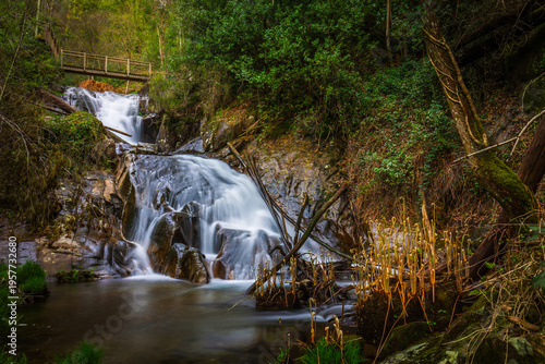 Hiking Trail with Waterfalls between Pedra Ferida and Louçainha, Portugal