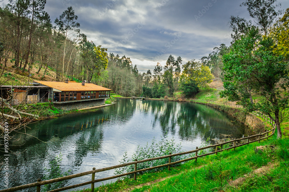 Fototapeta premium Scenic View of Louçainha Natural River Beach in Portugal