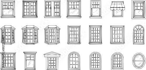 Window Variety: Architectural Drawings Collection
