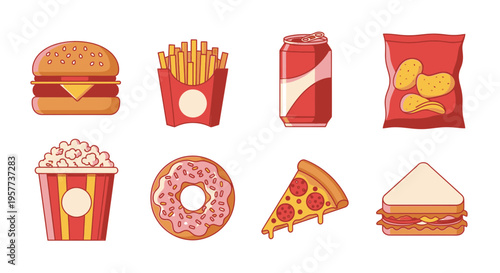 Assorted junk food and snacks 1.