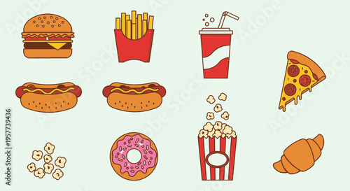 Assorted junk food and snacks 2.