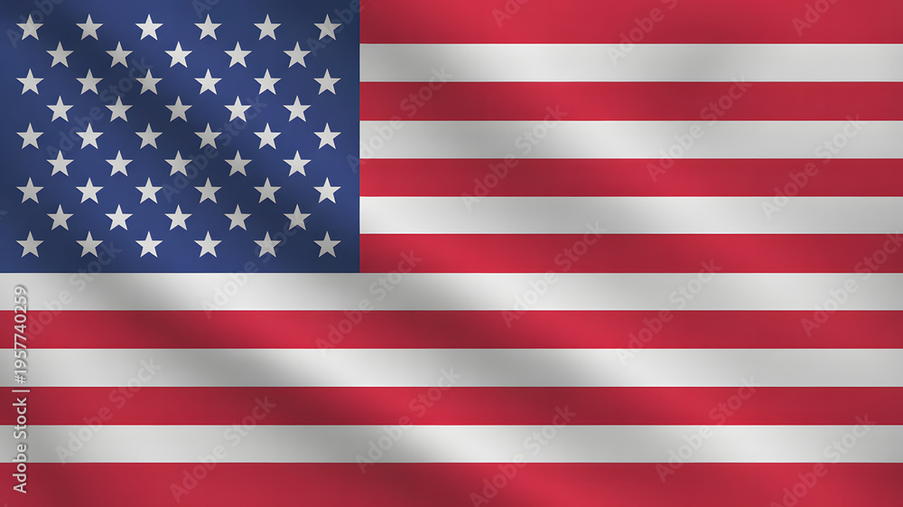 Fototapeta premium Celebrate American pride with this vibrant USA flag waving gently, perfect for patriotic holidays and national events, show your spirit now
