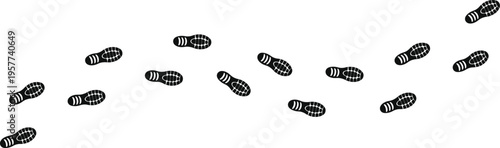 Black coffee beans scattered on white background