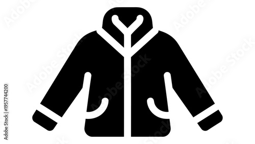 Fleece jacket icon representing warm lightweight outerwear