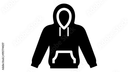 Graphic printed hoodie icon