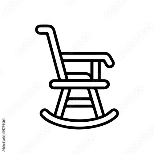 Rocking chair icon