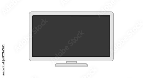Modern flat screen television monitor.