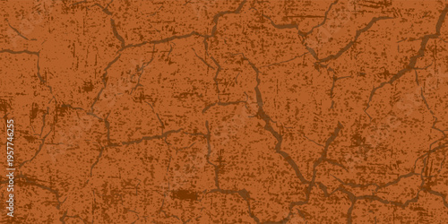Elegant dirty grainy burnt orange and brown background with scratched stained grunge texture in an old vintage design. eps 10