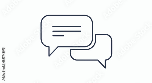 Speech bubbles conversation chat icons.
