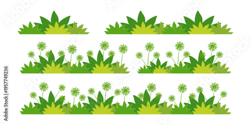 green grass illustration, sustainable grass nature, grass design in flat style	
