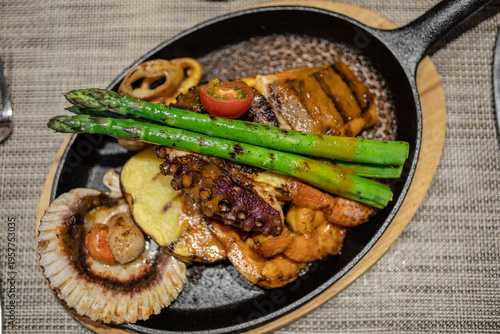 seafood grill, traditional Peruvian food