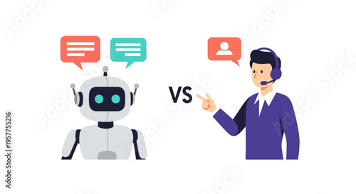 AI Chatbot vs Human Agent Exploring the Future of Customer Service and Support Solutions in Modern Business