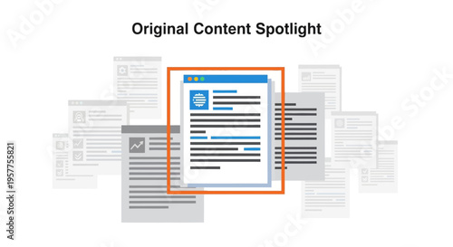 Browser Window with Orange Border. Vector Illustrations. EPS Editable