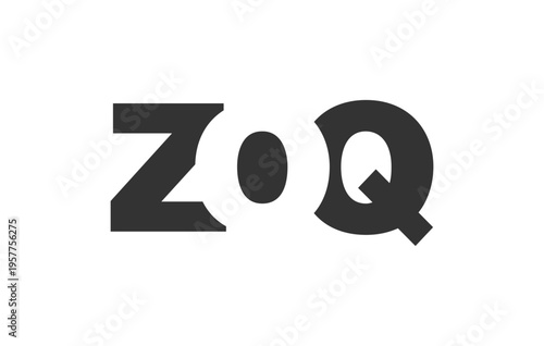 ZOQ logo design. Initial letter Z O Q bold font style for tech startups, consulting, corporate branding. Creative company name, headlines typography identity, trendy logotype.