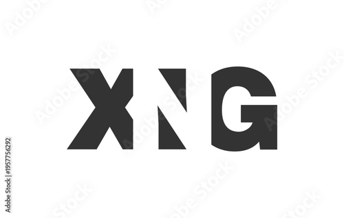 Free Download XNG logo design. Initial letter X N G bold font style for tech startups, consulting, corporate branding. Creative company name, headlines typography identity, trendy logotype. - GFXLoad