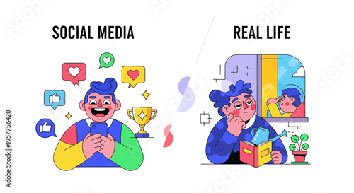 The Unveiled Truth Exploring the Emotional Chasm Between Digital Validation and Authentic Daily Existence