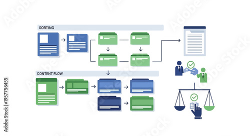 lawyer explaining legal documents client. Vector Illustrations. EPS Editable