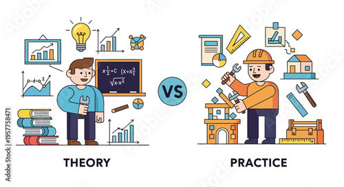 Understanding the Fundamental Contrast Bridging Theoretical Knowledge with Practical Application for Skill Mastery
