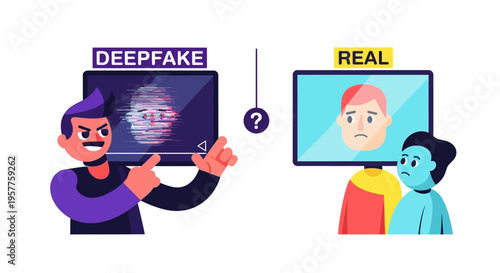 Deepfake technology and its potential to distort reality and create artificial content