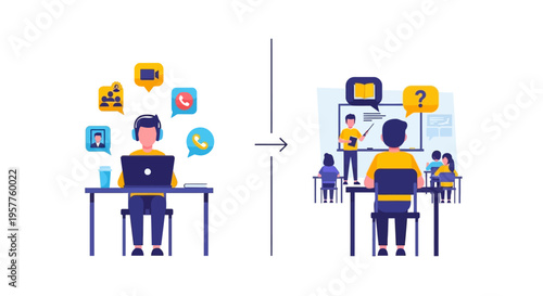 Transitioning from Digital Remote Learning and Online Work to Engaging In-Person Classroom Instruction and Collaborative Office Environments