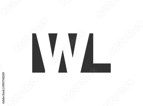 IWL logo design. Initial letter I W L bold font style for tech startups, consulting, corporate branding. Creative company name, headlines typography identity, trendy logotype.