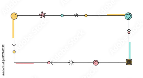 Colorful illustration of an April Fools' Day social media frame with a fun design and blank background for international social media posts