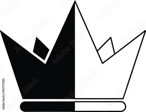 Crown logo vector Vector