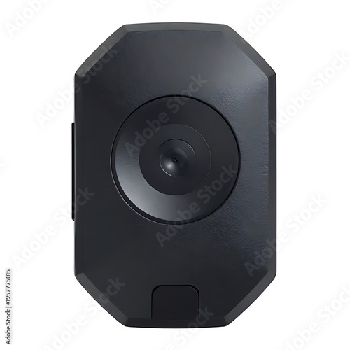 portable bluetooth tracker device isolated on white