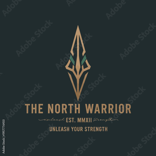 The North Warrior logo featuring a stylized spearhead emblem above the text 'THE NORTH WARRIOR' and 'UNLEASH YOUR STRENGTH'.