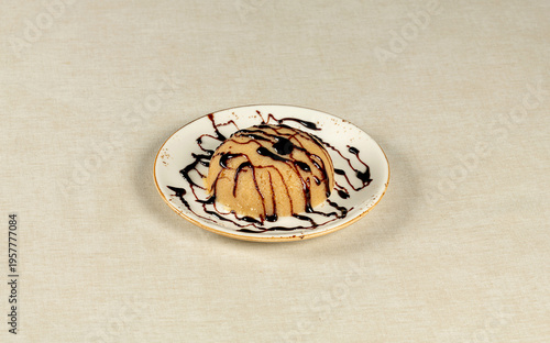 Semolina Halva with Chocolate Sauce