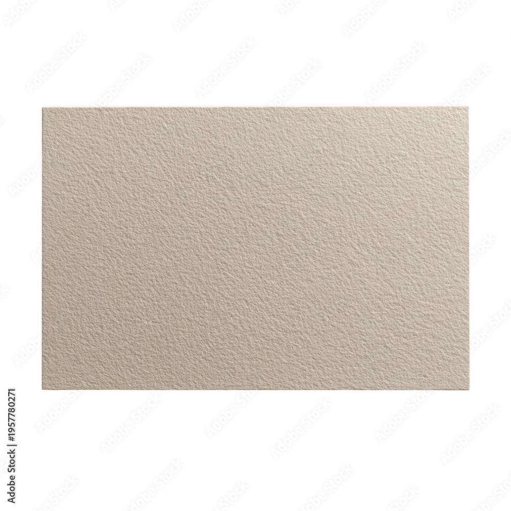 Fototapeta premium Beige textured rectangle surface isolated on transparent background