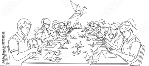 last supper, illustration, black and white