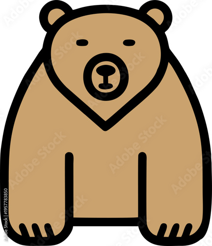 Modern professional grizzly bear logo for a sport team
Bear head outline silhouette cut out vector sticker with Simple Geometric Design of Bear Head and Bear head mascot vector for emblem design Masco