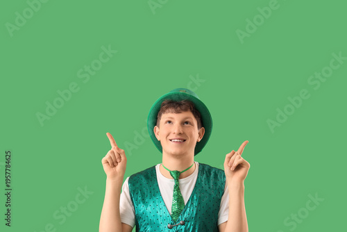 Redhead young man in leprec...