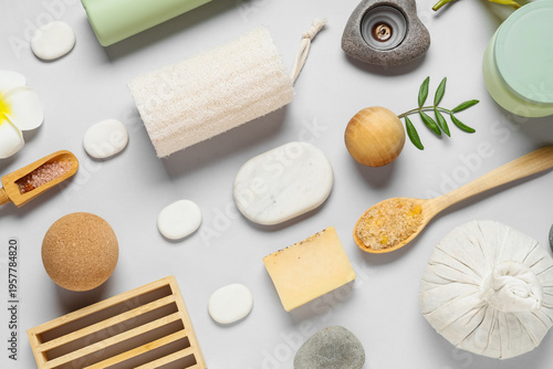 Spa composition with stones...