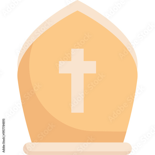 Christian Bishop Mitre Hat Religious Symbol
