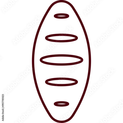 Fresh Bread Loaf Religious Food Symbol Illustration