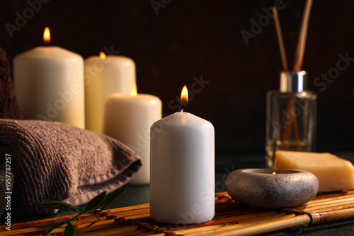 Spa composition with burnin...