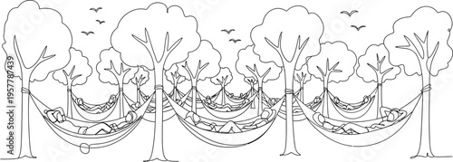 tree landscape illustration
