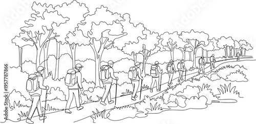 black and white forest landscape