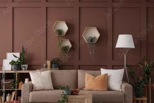 Interior of living room wit...