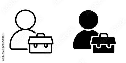 Employee icon, element icon for design branding, print, and digital media