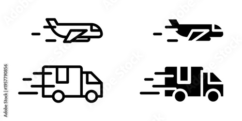 Shipments icon, element icon for design branding, print, and digital media