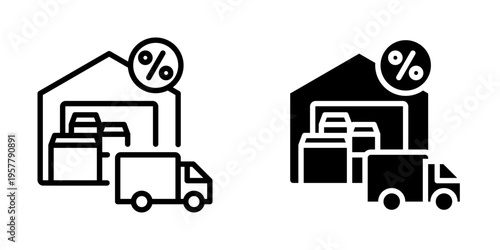 Wholesale icon, element icon for design branding, print, and digital media